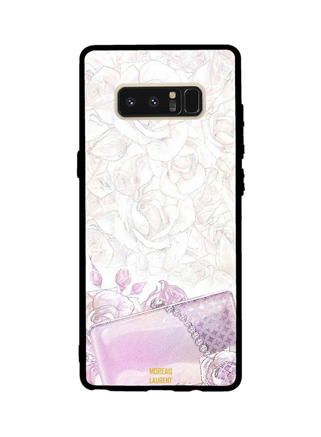 Moreau Laurent Protective Case Cover For Samsung Galaxy Note8 Pink Roses And Pouch 