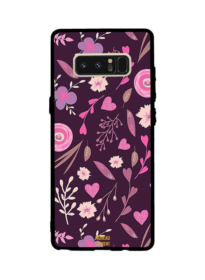 Moreau Laurent Protective Case Cover For Samsung Galaxy Note8 Purple Floral 