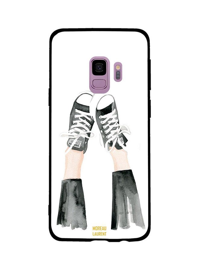 Moreau Laurent Skin Case Cover -for Samsung Galaxy S9 Black And White Shoes Black And White Shoes