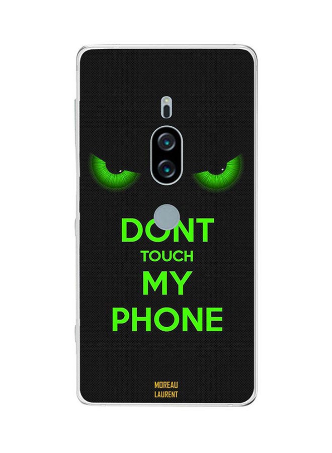 Moreau Laurent Protective Case Cover For Sony XZ2 Premium Don't Touch My Phone Green Eyes