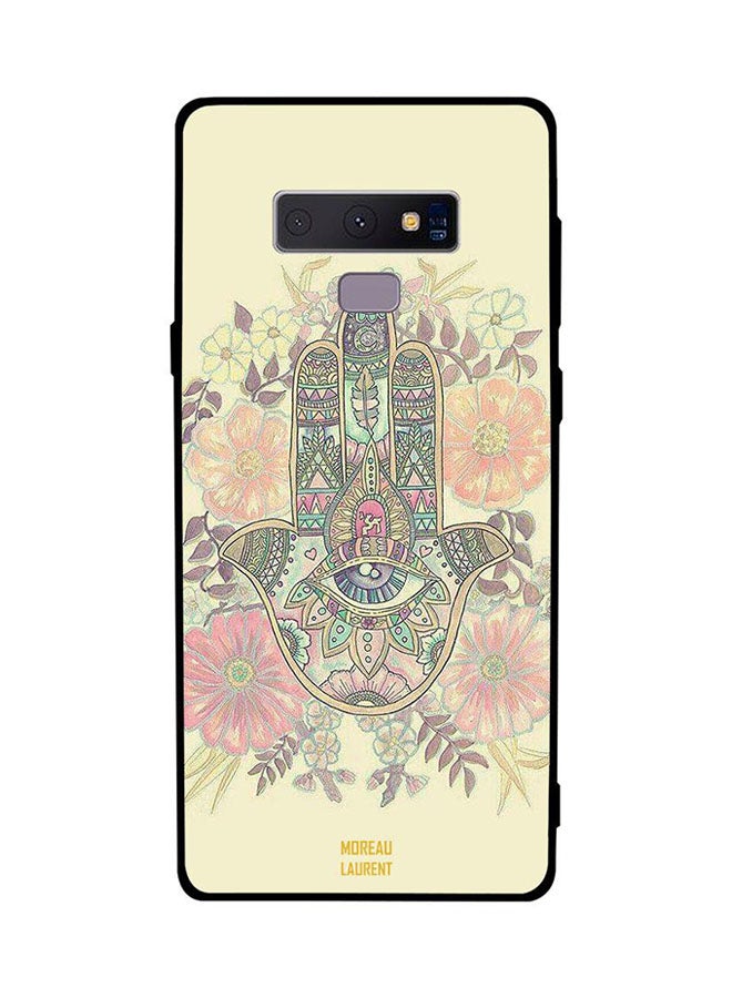 مورو لورنت غطاء حماية واقٍ لهاتف سامسونج جالاكسي نوت 9 نمط يد ونقشة زهور