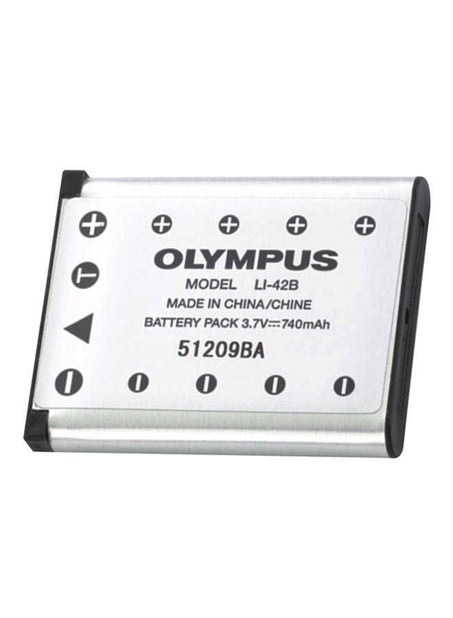 740.0 mAh LI-42B Rechargeable Lithium-Ion Battery Silver