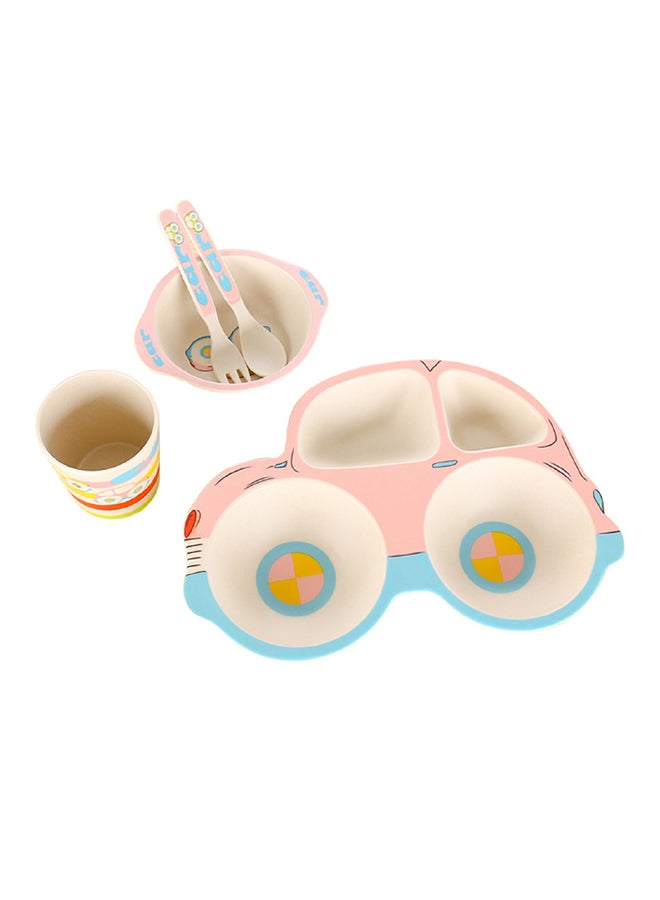 تي دي هوم طقم عشاء بطبعة سيارة من 5 قطع - Image 2