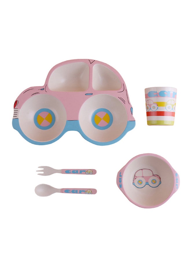 تي دي هوم طقم عشاء بطبعة سيارة من 5 قطع - Image 1