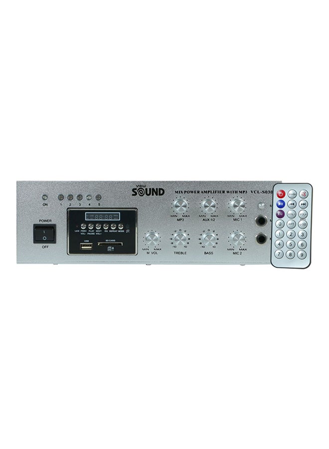 View Sound Broadcast Amplifier With Mp3 Player Vcl-S030U Silver  - Image 1