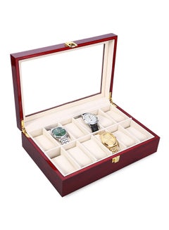 12 Grid leather Watch Organizer