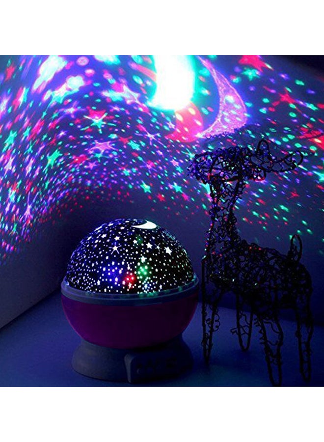 brelong - Star Light Rotating Projector Lamp Purple 12x12x13.5cm - Image 1