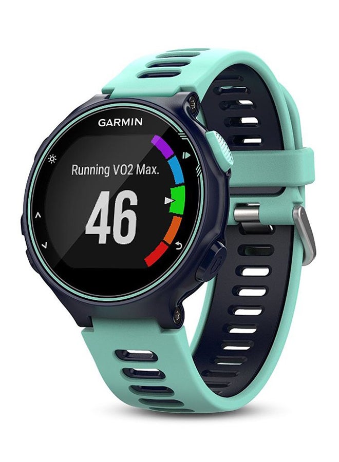 جارمين ساعة يد ذكية فور رانر طراز 735XT أزرق فروست/ أزرق ميدنايت - Image 1