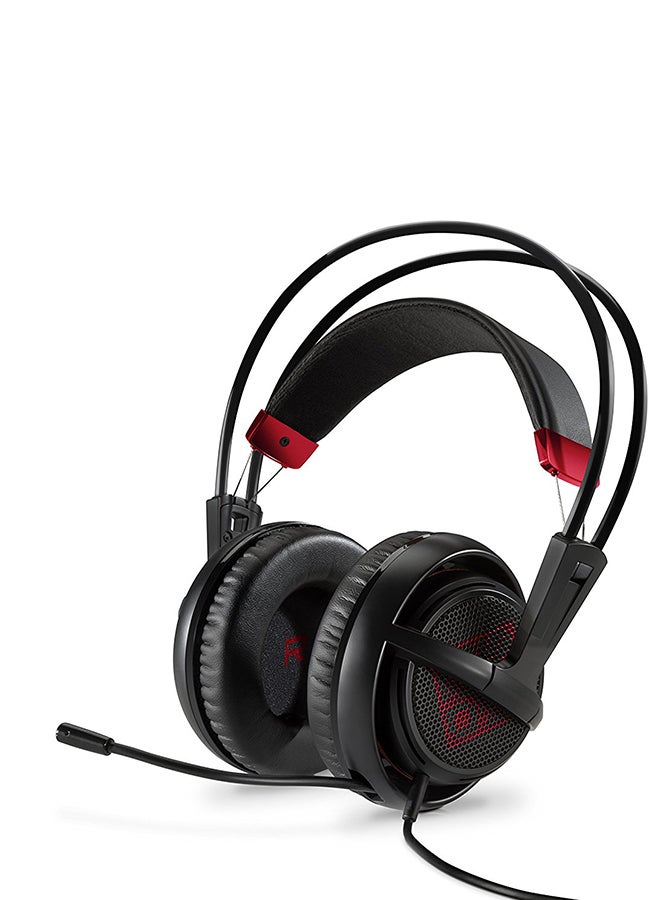 HP - Over-Ear 3.5mm Wired Headphone Black - Image 1