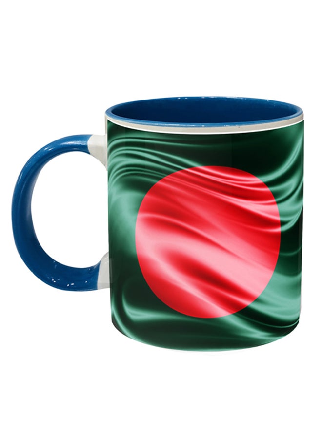 إمبريس قدح قهوة مطبوع عليه علم بنغلاديش أزرق / أخضر / أحمر