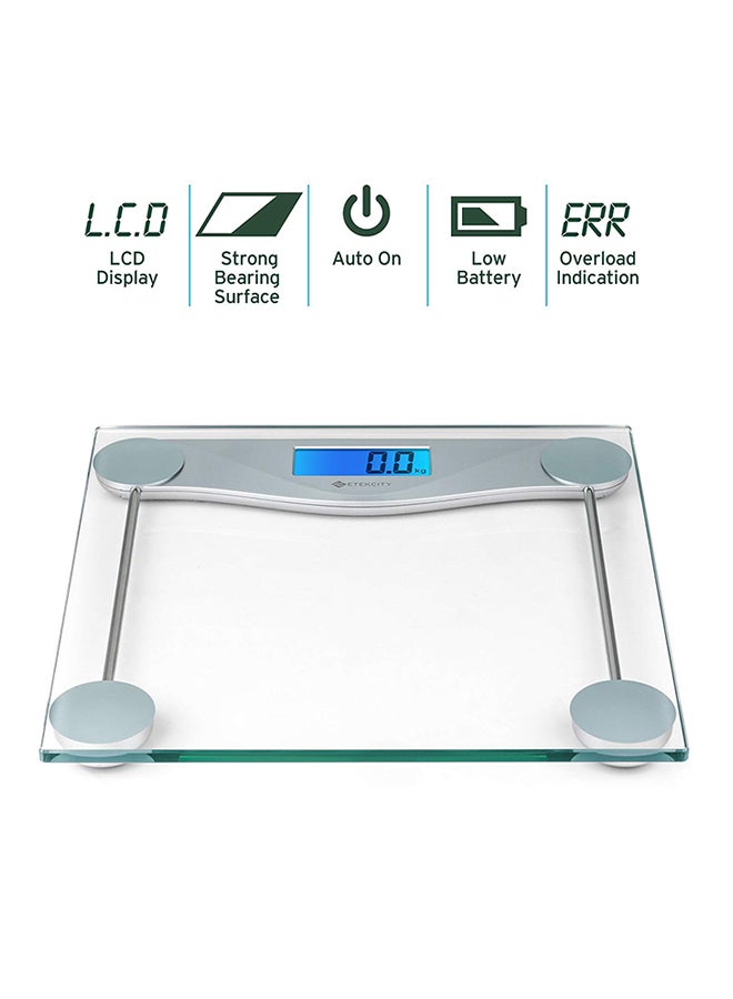 Digital Body Weighing Bathroom Scale Clear 20×10×5cm  - Image 2