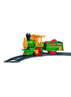 Peg Perego Santa Fe Train Electric Ride On Green  - Image 1