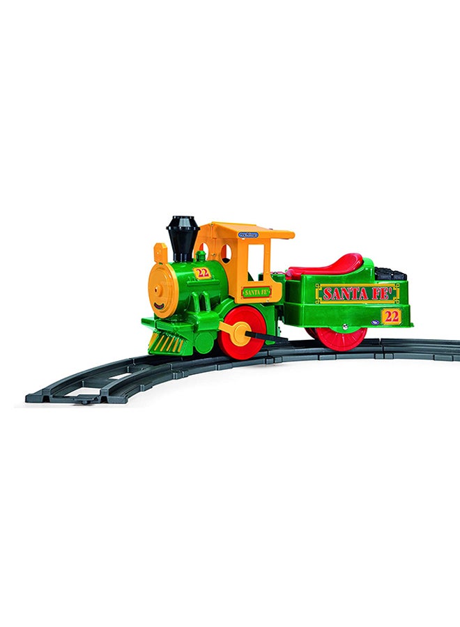 Peg Perego Santa Fe Train Electric Ride On Green  - Image 1