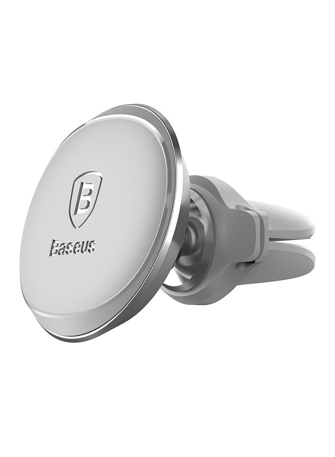 Baseus Car Phone Holder 360 Degree Magnetic Mount Air Vent Cradle Compatible with Galaxy S10 S9 S8 Note 9, Huawei P30 P20 Pro, iPhone 13/13 Mini/13 Pro/ 13 Pro Max 12/11/mini/pro max, XS Silver  - Image 1