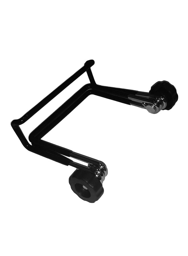 Mini Portable Adjustable 7 - 14 Inch Table Stand Holder Bracket Black/Silver - Image 2