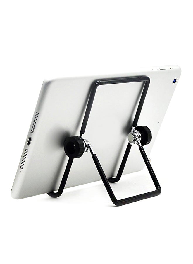 Mini Portable Adjustable 7 - 14 Inch Table Stand Holder Bracket Black/Silver - Image 3