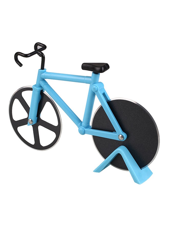 Stainless Steel Bicycle Pizza Cutter Blue/Black 18.5x11.5x3.5cm 