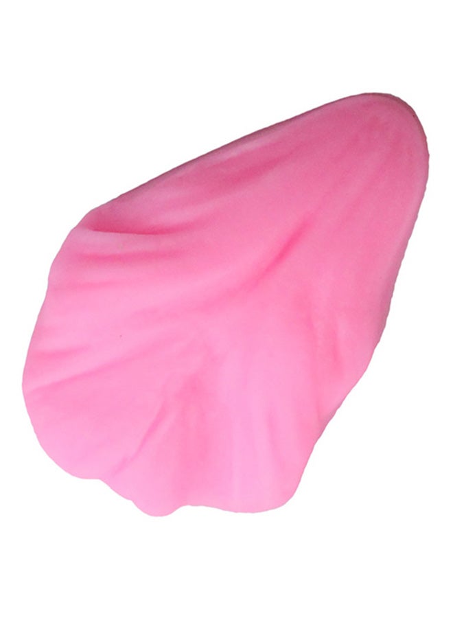 فيس مايل قوالب شوكولاتة فوندان من السيليكون بنمط ورقة شجر لتزيين الكيك سهلة الاستخدام وردي 7x6x3سم - Image 3