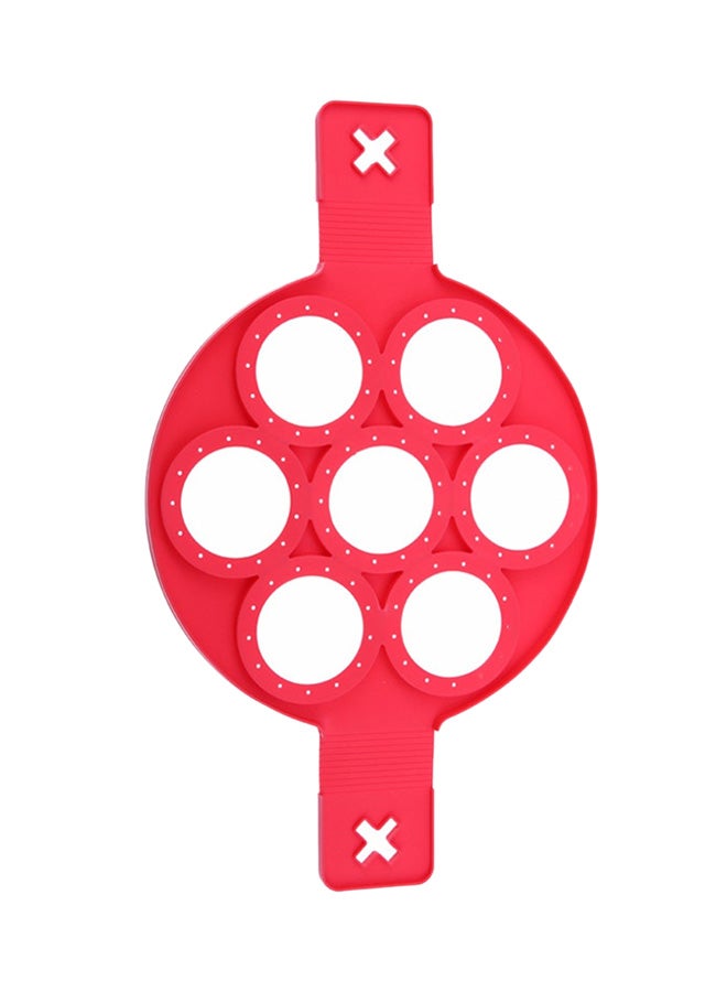 صانعة البانكيك غير اللاصقة أحمر 39x23x1.5سم - Image 1