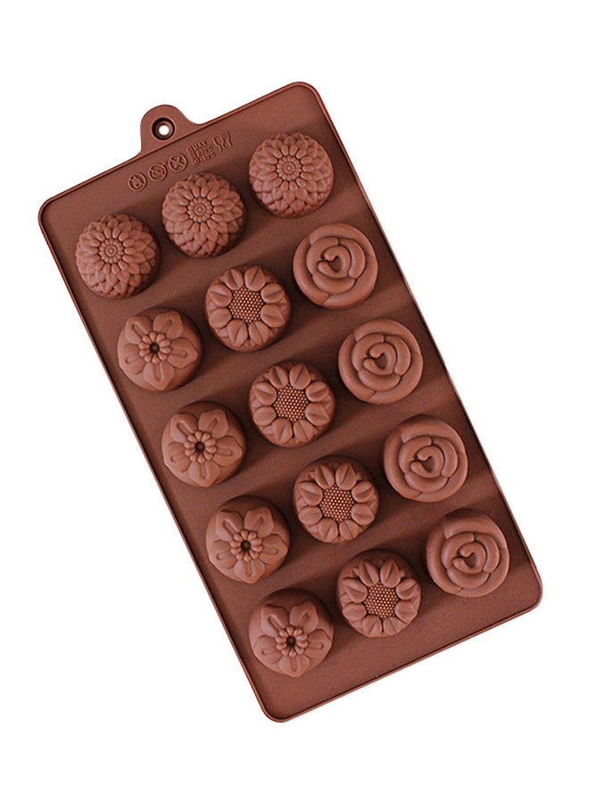 Silicone Cake Mould Brown 21x10.5x4cm - Image 1