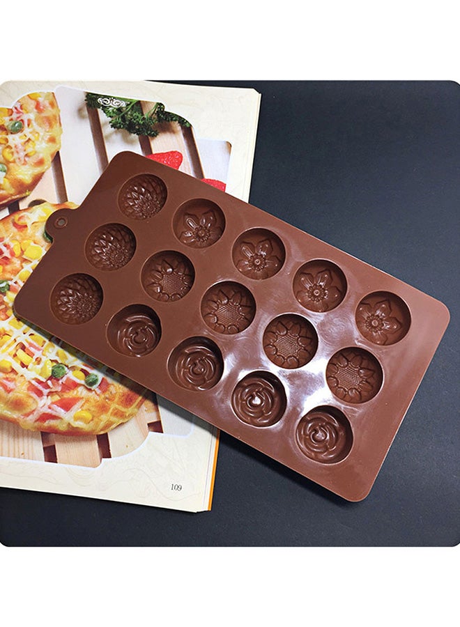 Silicone Cake Mould Brown 21x10.5x4cm - Image 2