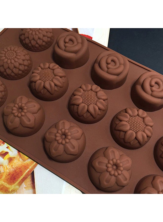 Silicone Cake Mould Brown 21x10.5x4cm - Image 4