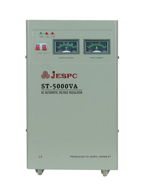 AC Automatic Voltage Regulator With Built-in Circuit Breaker Grey 38x30x49cm