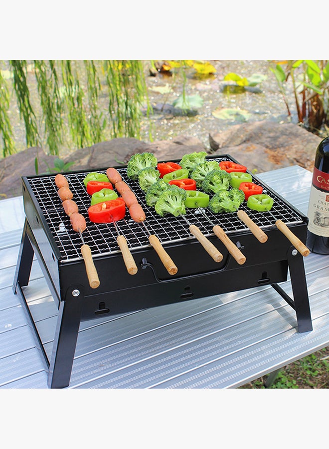 Folding Charcoal BBQ Grill Black - v1540100748/N18607688A_3