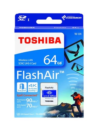 FlashAir Wireless LAN SDHC UHS-I Card White/Blue - v1540100974/N18803859A_1