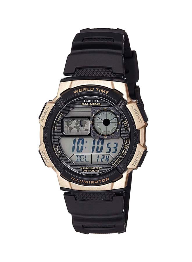 كاسيو ساعة يد رقمية بسوار من الراتنج طراز AE-1000W-1A3 للرجال - Image 1