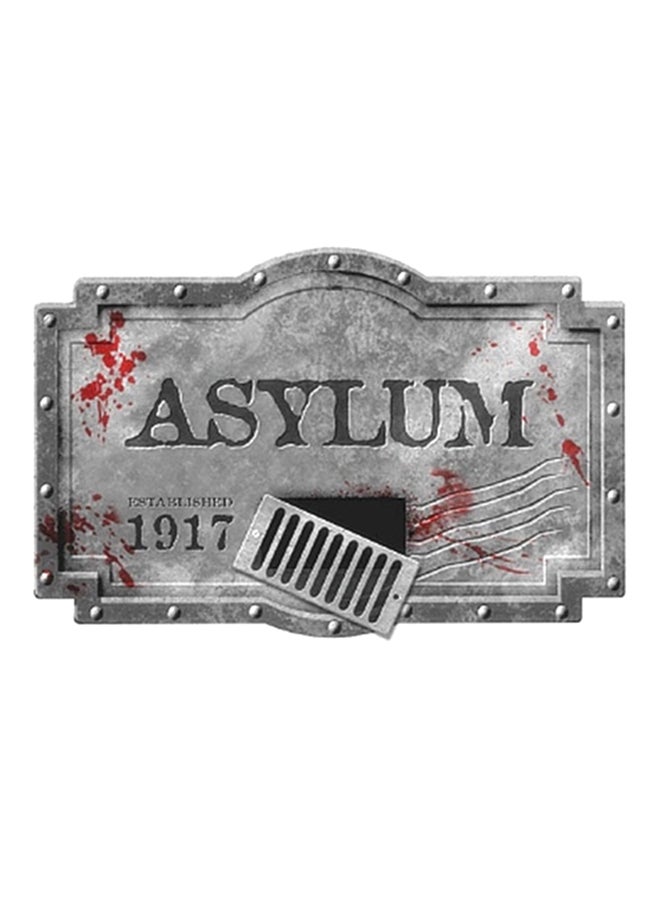 أمسكان لافتة ستيروفوم مطبوع عليها "Asylum" - Image 1