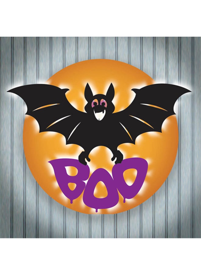 أمسكان ملصق خدعة لإطار النوافذ بتصميم ظلال قمر مضيء للهالووين 18بوصة