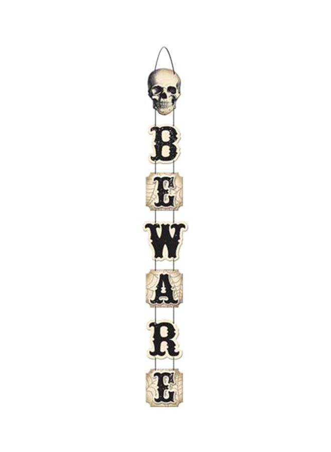 Amscan Boneyard Beware Sign