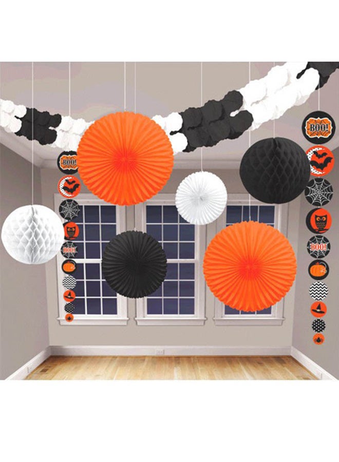 أمسكان طقم ديكور حديث بنمط هالووين من 9 قطع One Size