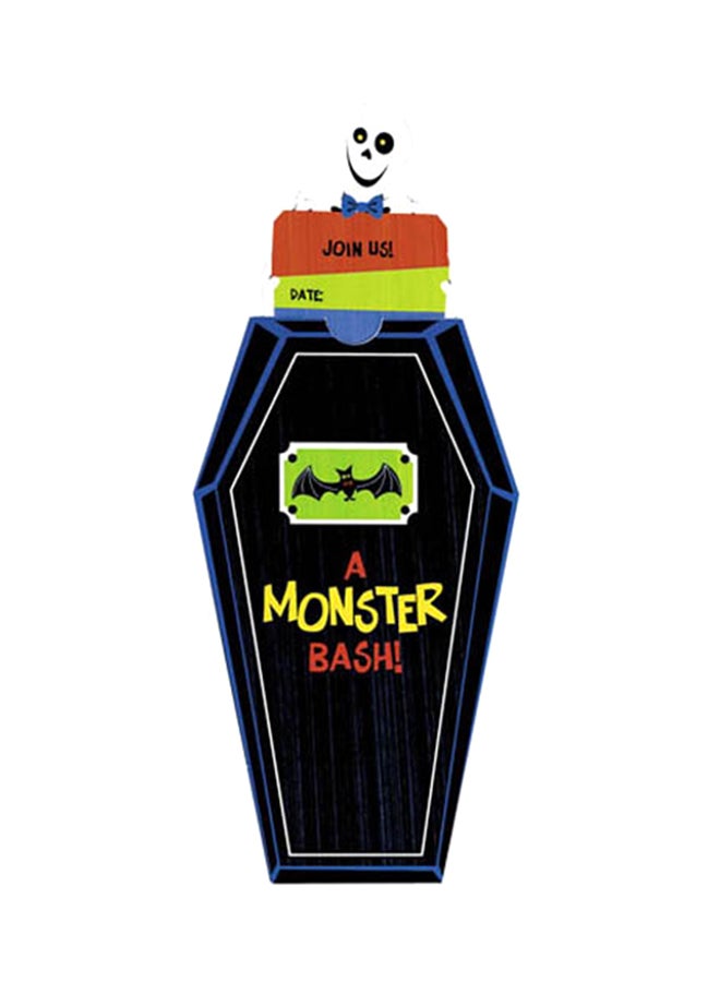 Amscan 8-Piece Monster Bash Novelty Invitations