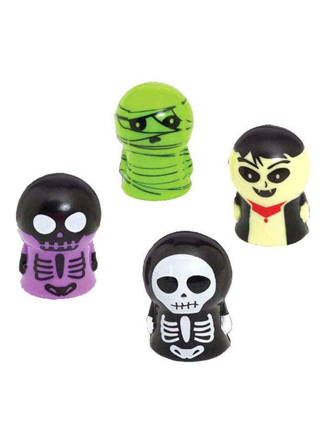 أمسكان 12 قطعة من عرائس الأصبع على شكل هيكل عظمي