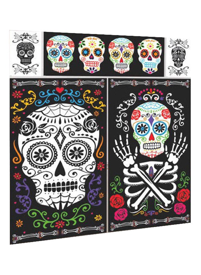 Amscan 5-Piece Black And Bone Scene Setter