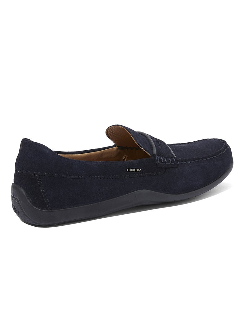 GEOX - Xense Mox Slip-On Moccasin Navy - Image 1