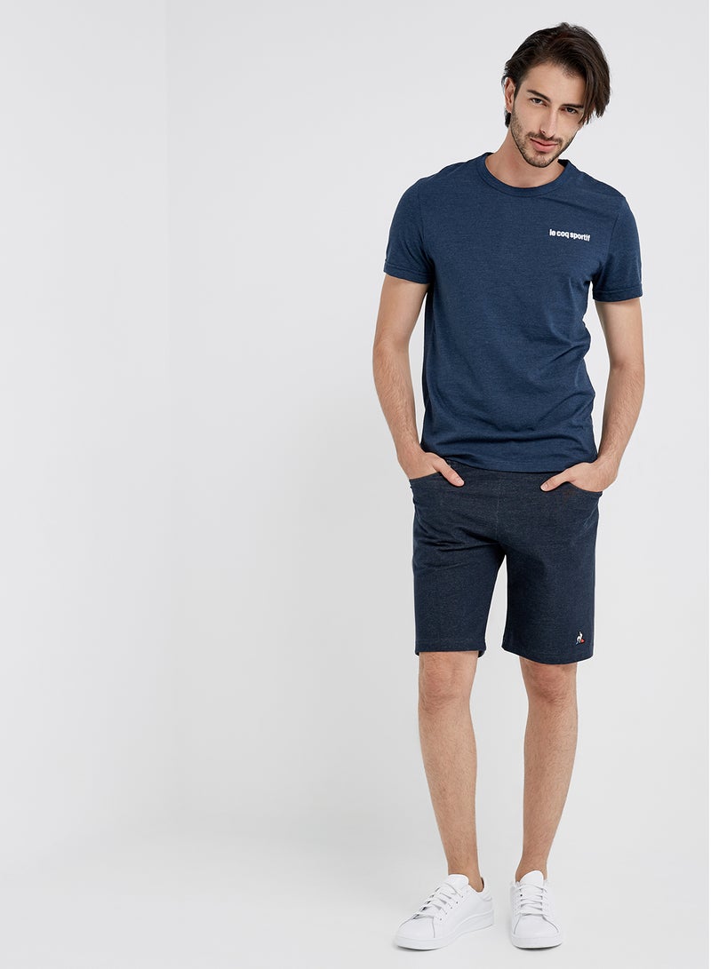 le coq sportif - Short Sleeves T-shirt Dress Blue - Image 1