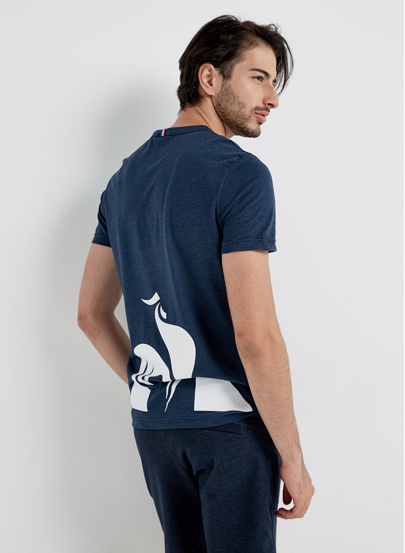 le coq sportif - Short Sleeves T-shirt Dress Blue - Image 1