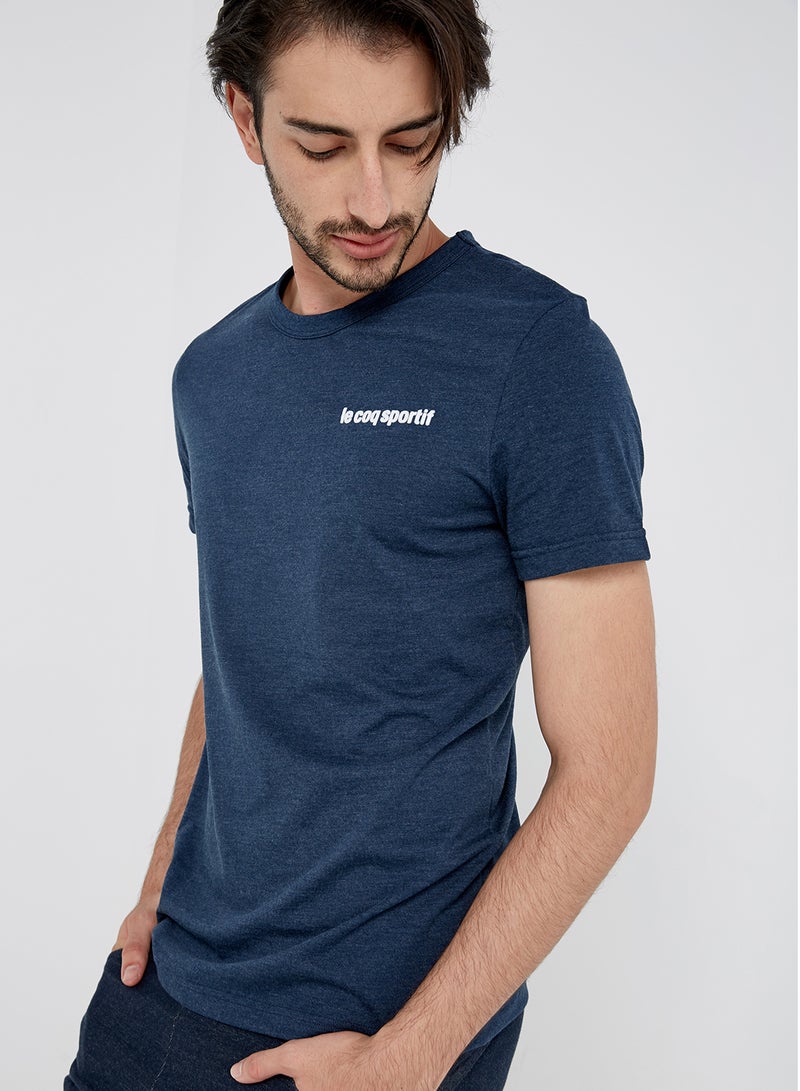 le coq sportif - Short Sleeves T-shirt Dress Blue - Image 1
