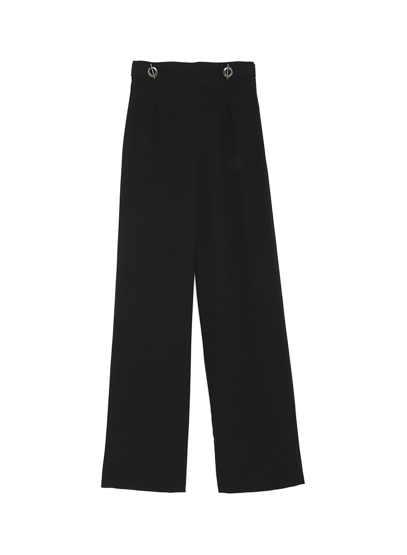 Coast - Derri Eyelet Wide Trouser Me Black - Image 1