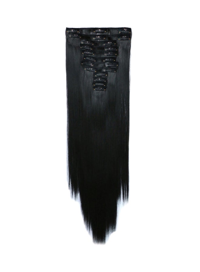 Generic - Long Straight Hair Extension Black 60cm - Image 1