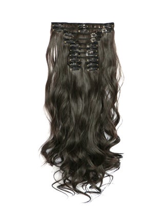 12 Piece Long Wavy Hair Extension Black 60centimeter - v1540191440/N18836198A_1