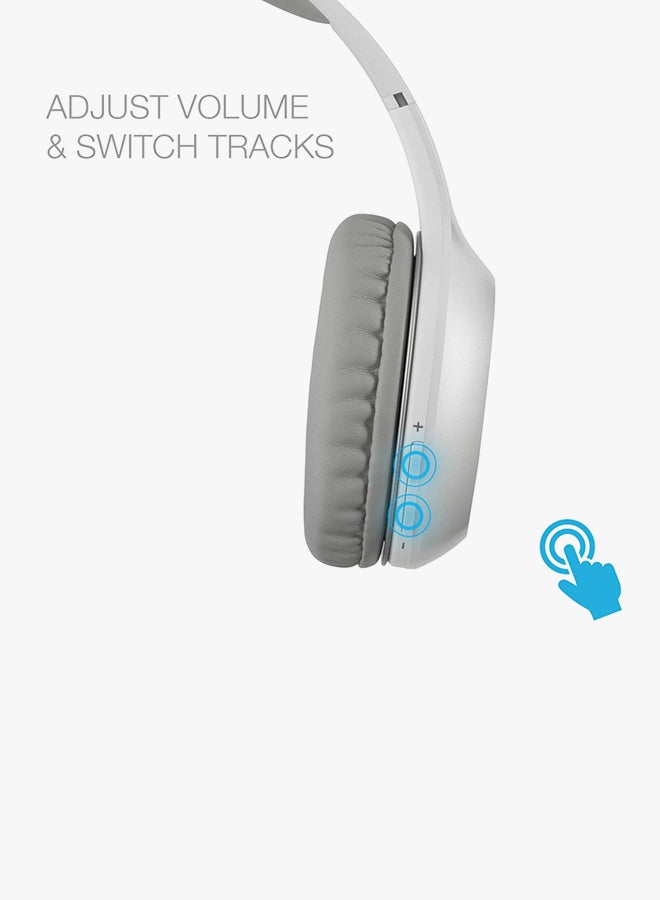 اديفير سماعة رأس بلوتوث طراز W800BT - لاسلكية بتصميمٍ يغطي الأذن، تشغيل يصل إلى 75 ساعة، خفيفة الوزن أبيض - Image 4
