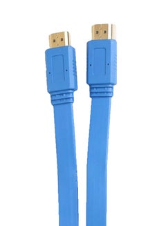 E-Train HDMI To HDMI Flat Cable Blue 