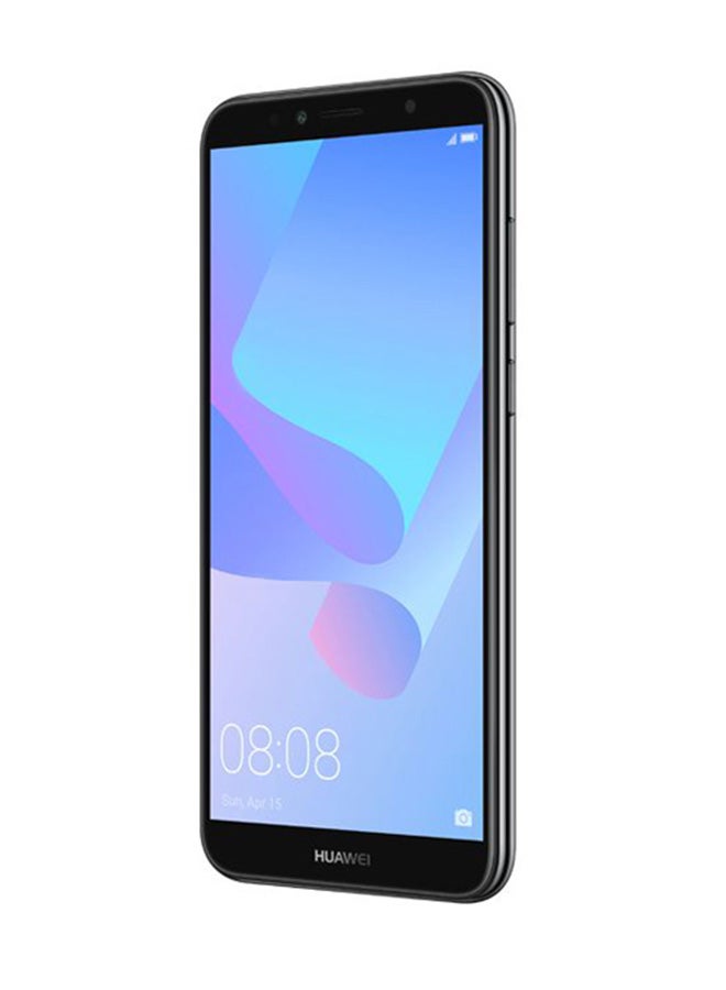 هواوي - هاتف Y6 (2018) بشريحتين لون أسود سعة 16 جيجابايت رامات 2 جيجابايت يدعم خدمة 4G LTE - Image 1