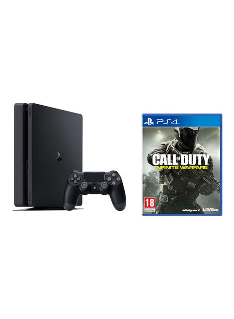 جهاز بلايستيشن 4 سعة 1 تيرابايت مع جهاز تحكم ولعبة "Call Of Duty : Infinite Warfare"