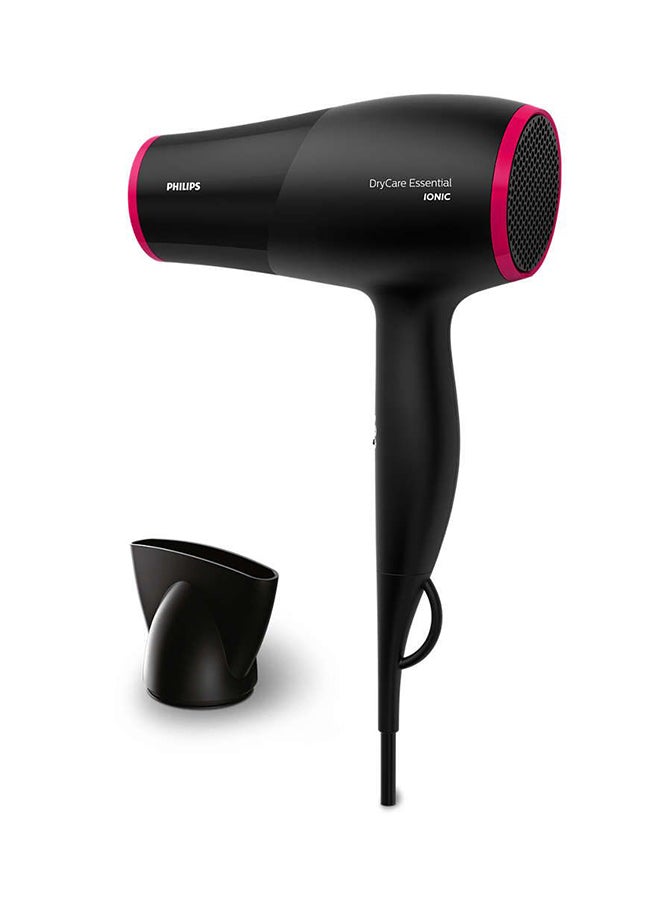 Philips DryCare Essential Energy Efficient Hairdryer Black/Pink  - Image 2