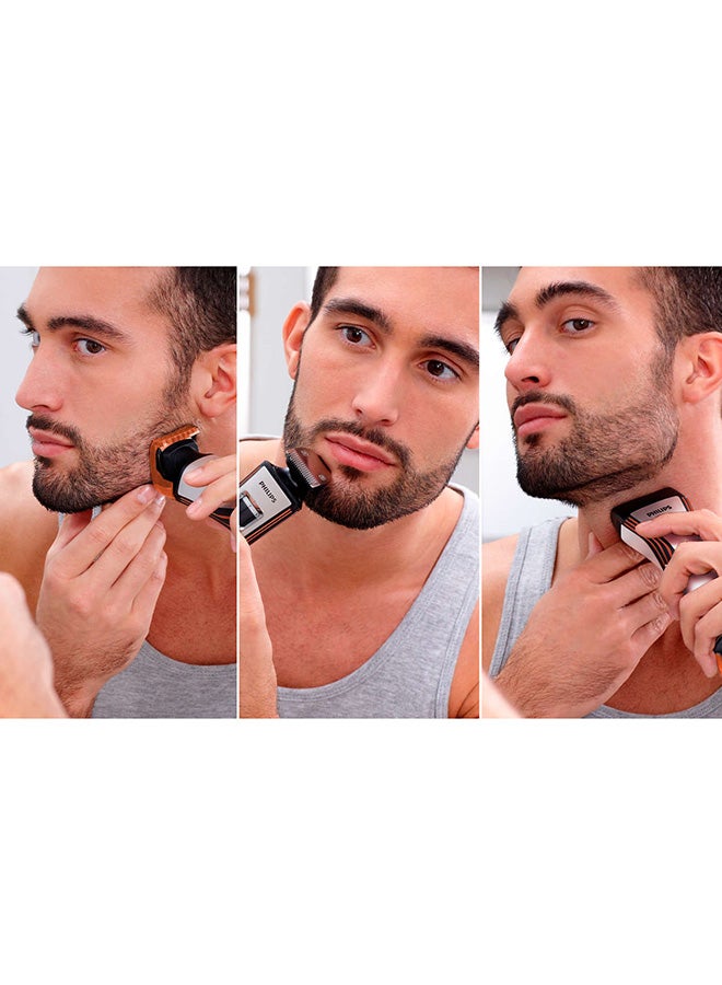Philips Series 8000 Waterproof Shaver And Styler Silver/Black/Orange - Image 4